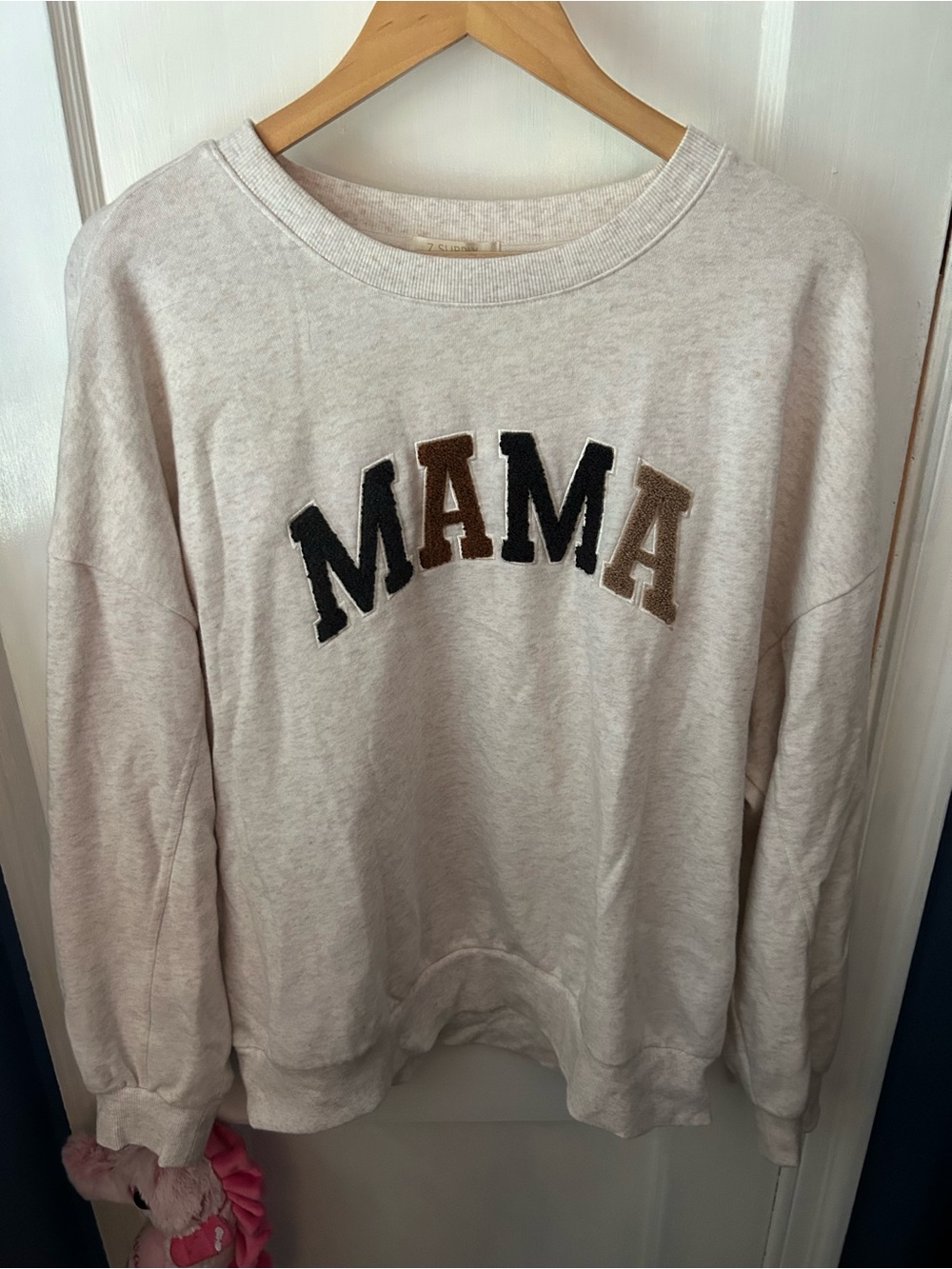 Z Supply Heather Cream Crewneck Sweatshirt